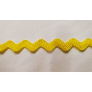 RUBAN SERPENTINE JAUNE 8 MM