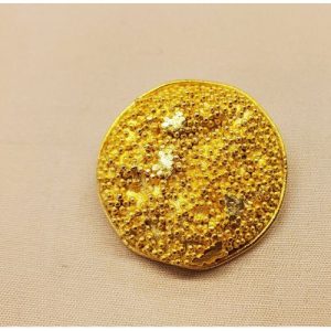 bouton/ bijoux métal doré 33 mm