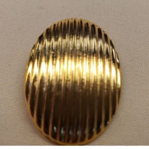 Bouton bijou en métal doré longueur 32 mm x largeur 23 mm