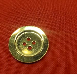 bouton/bijou métallique léger doré 22 mm