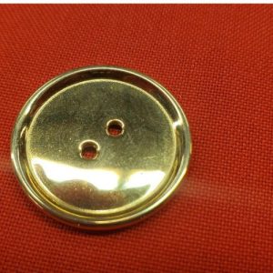 bouton/bijou métallique léger doré 27 mm