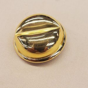 bouton/bijou métallique léger doré 31 mm