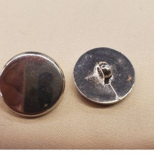 lot de 6 boutons acrylique argenté 18 mm