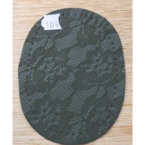 COUDIERE motif dentelle vert foncé PETIT MODÈLE 10.5 CM X 7.5 CM
