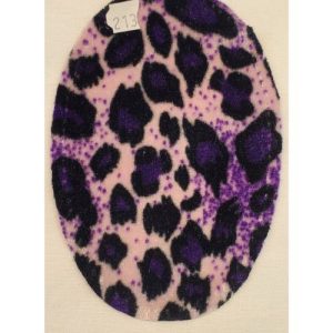 COUDIÈRES MOTIF LÉOPARD VIOLET HAUTEUR 13,5 CM /LARGEUR 9,5 CM