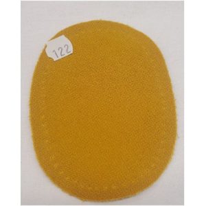 Coudière Jaune Moutarde en Polyester hauteur 10.5 cm /largeur 7,5 cm