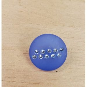 bouton incrusté de petits strass 15 mm