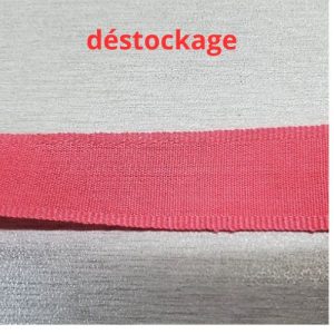 Destockage Ruban Extra Fort 15 mm rose indien- Lot de 5 ou 20 mètres