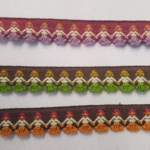 Ruban Fantaisie – Motifs Géométriques – 15 mm (3 Coloris)
