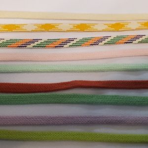 Ruban Fantaisie Plissé – 8 mm – Effet Accordéon (Multicolore)