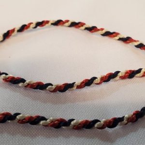 Cordon Tressé – 3 mm – Bleu, Blanc & Rouge