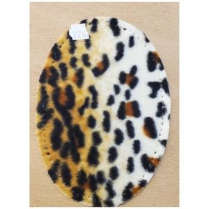 Coudières Fantaisie en Velours – Imprimé Léopard Classique – 13,5 x 9,5 cm