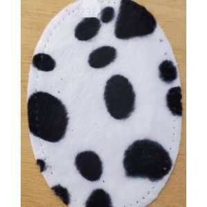 Coudières Fantaisie en Velours – Motif Dalmatien – 13,5 x 9,5 cm