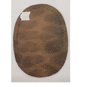 Petites Coudières en Simili-Cuir Vieilli  Brun Marbré – 10,5 x 7,5 cm