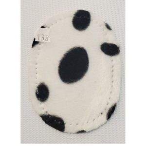 Petites Coudières en Velours – Motif Dalmatien – 10,5 x 7,5 cm