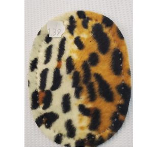 Petites Coudières en Velours – Imprimé Léopard Classique – 10,5 x 7,5 cm