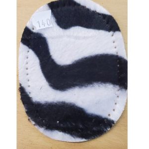 Petites Coudières en Velours – Motif Zèbre – 10,5 x 7,5 cm