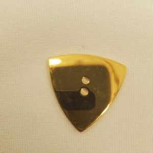 Bouton Métal Doré – 27 mm – Triangle Minimaliste Brillant