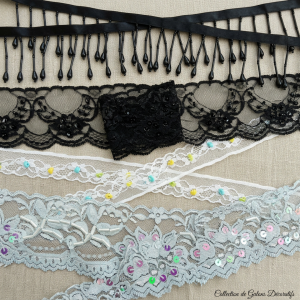DENTELLE PERLE/ paillette