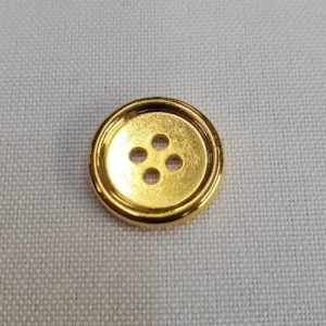 Bouton Acrylique Doré Brillant (17 mm)