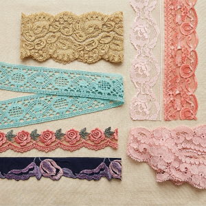 dentelle de calais en couleur