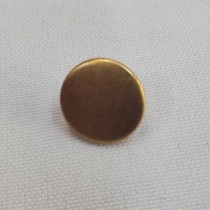 Lot de 6 Boutons Bijou Métal Doré Mat – 15 mm – Vendu par lot de 6