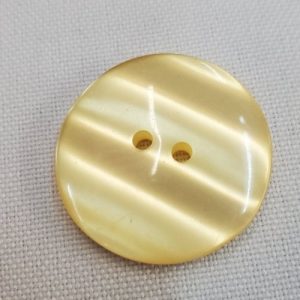 Bouton Acrylique à 2 Trous Jaune – 26 mm