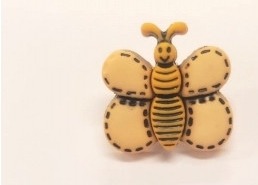 bouton enfants motif papillon gouvernail