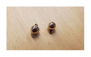 bouton boule acrylique doré , 1 cm