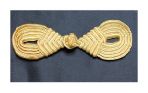 bouton brandebourg doré