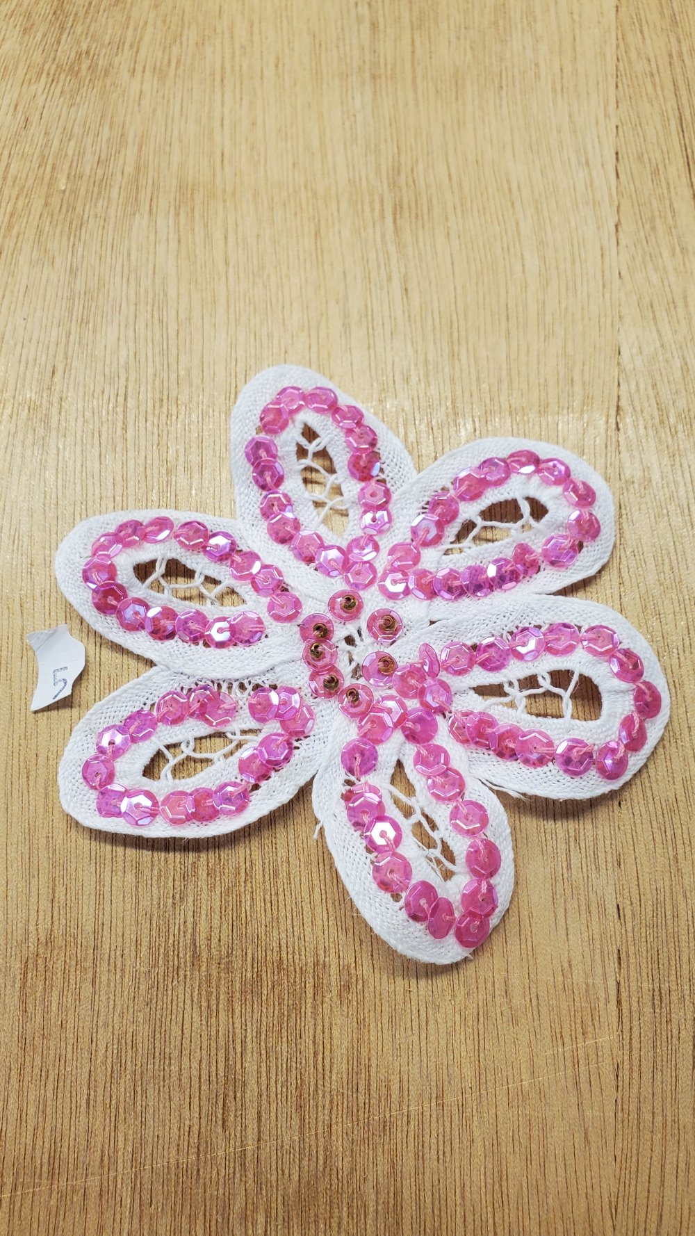Écusson à coudre fleur – 10 cm – photo 3