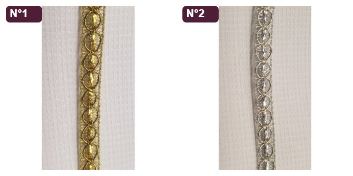 Galon pailleté 8 mm en lurex – Couleur au choix – Image 2