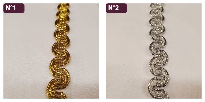 Galon pailleté de 15 mm en lurex – Couleur au choix – Image 2