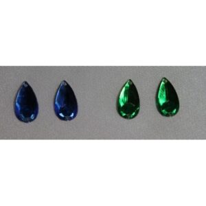 Lot de 20 strass en forme de goutte – 16 mm