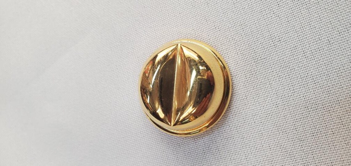 Bouton bijou métal doré « oeil d'or » – 31 mm
