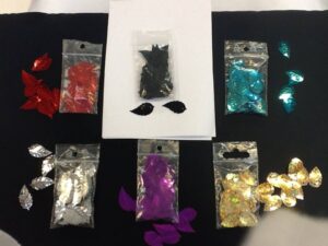 Sequin en forme de feuille métallisée : toutes les couleurs