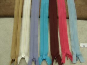 Fermeture invisible 55 cm : toutes les couleurs