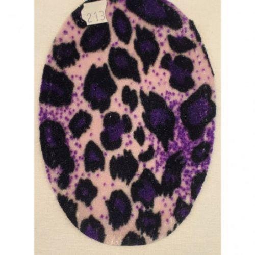 Coudière fantaisie N°213 Motif léopard violet (velours)