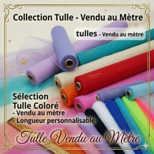 Tulle rigide couleur polyester, 140 cm : toutes les couleurs