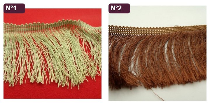 Ruban frange viscose 7 cm – Couleur au choix – Image 2