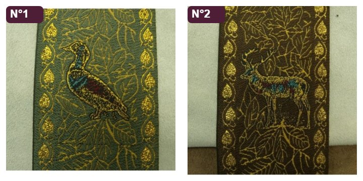 Ruban tissé brodé 60 mm – Couleur au choix – Image 2